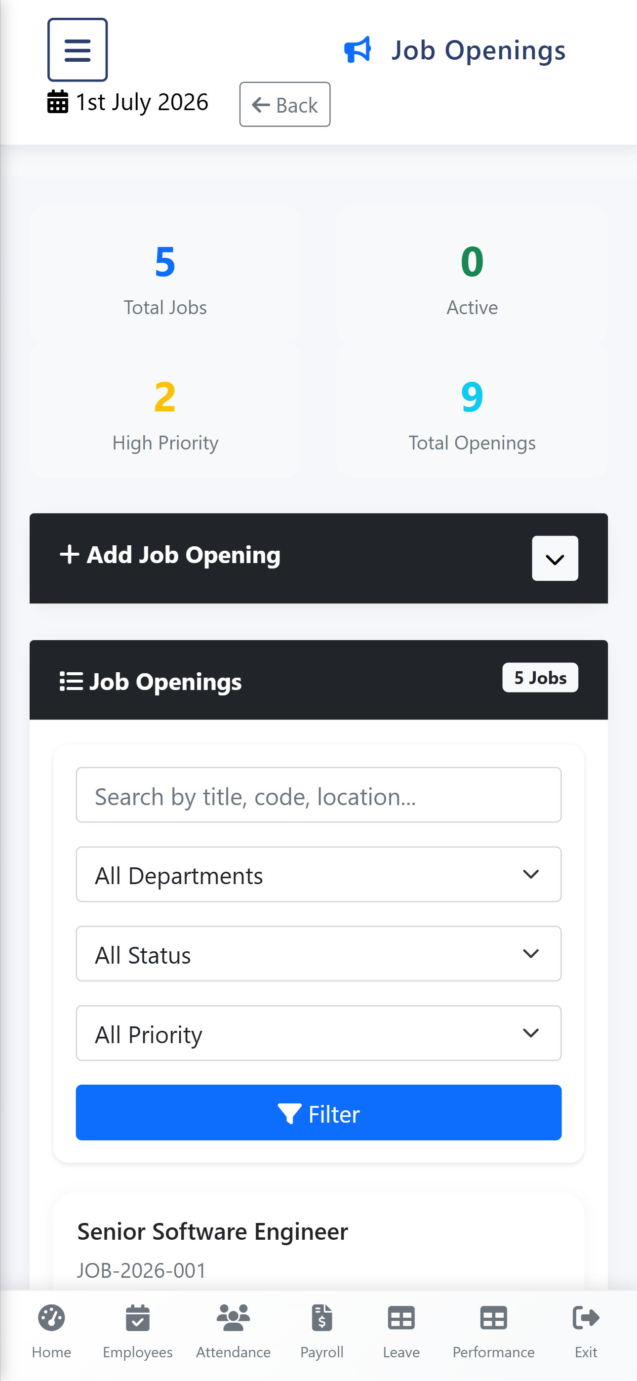 Job Openings